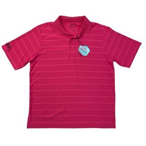 Slazenger Golf Shirt Mens L Large Pink Progress Active Performance Polo New